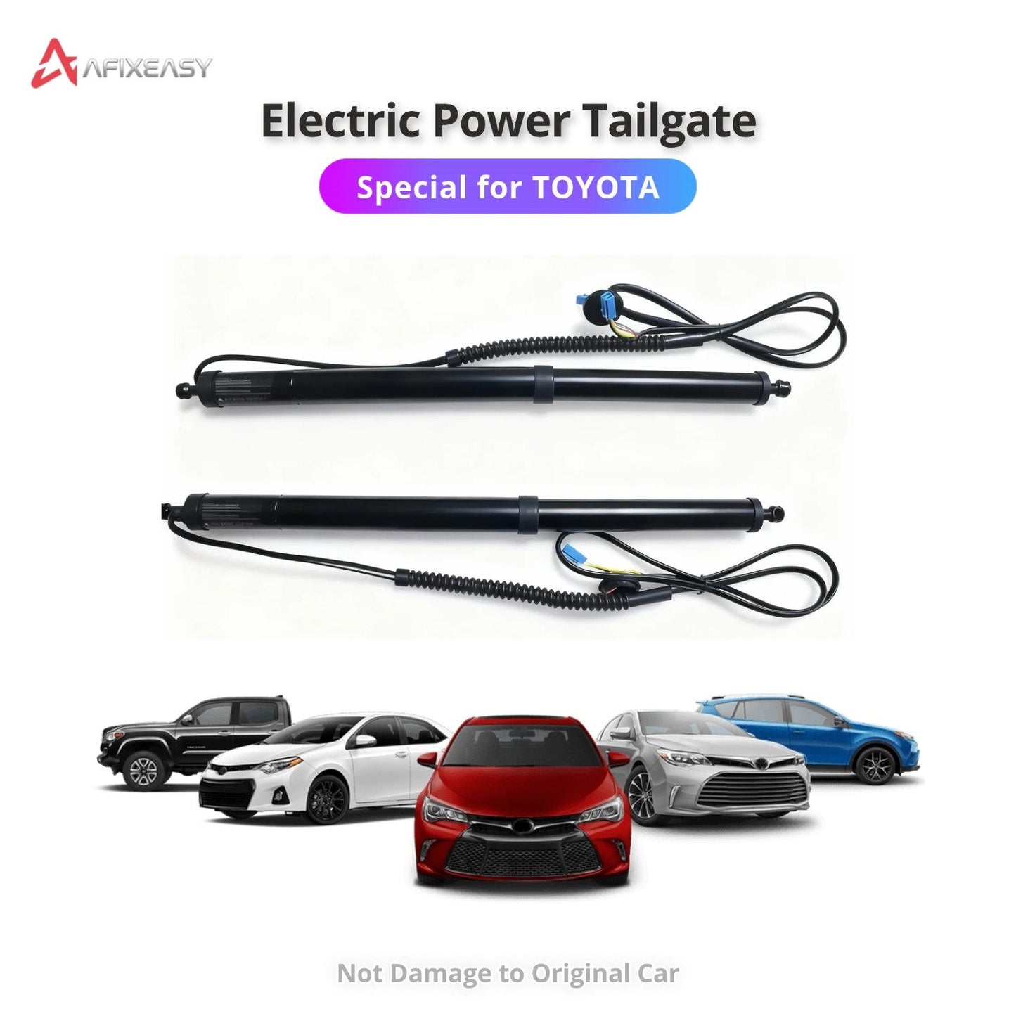 AFIXEASY Electric Tailgate for TOYOTA 2008-2025 Land Cruiser Fortuner RAV4 Prado Rush Highlander Raize Corolla Camry CHR BZ4X Hiace Granvia Veloz Wildlander Innova